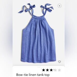 Noble peri linen tank